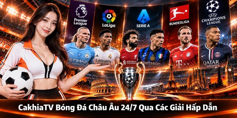 CakhiaTV bóng đá châu Âu 24/7